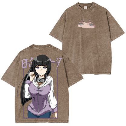 Hinata Hyuga Naruto Washed T-shirt/Crewneck/Hoodie