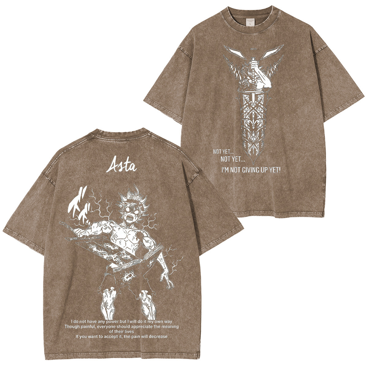 Asta Black Clover Washed T-shirt/Crewneck/Hoodie