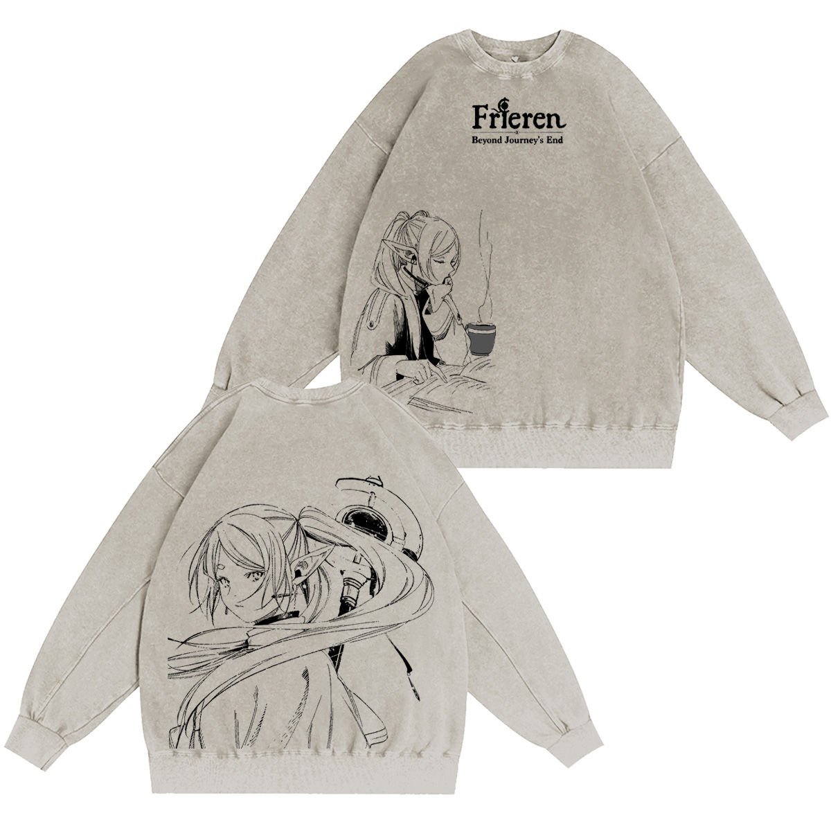 Frieren: Beyond Journey's End Washed T-shirt/Crewneck/Hoodie