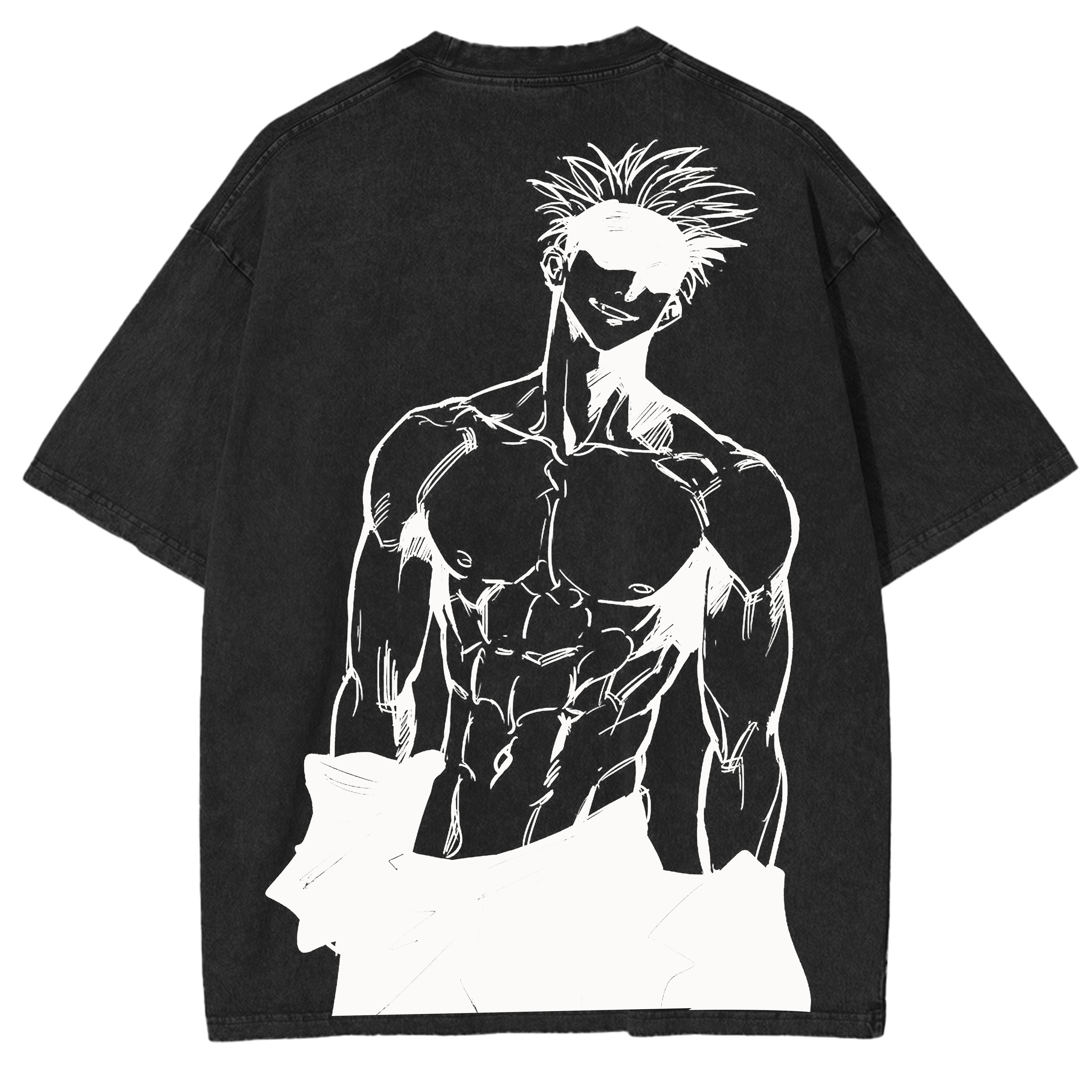 Jujutsu Kaisen Anime Acid Washed Oversize T-shirt