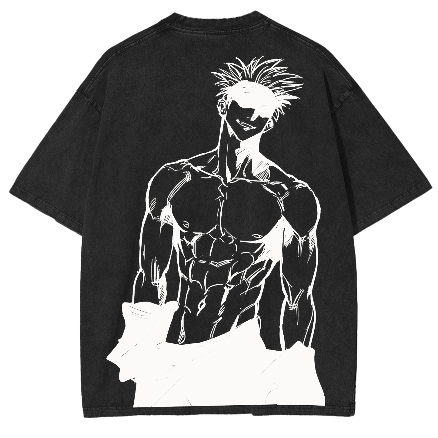 Jujutsu Kaisen Anime Acid Washed Oversize T-shirt