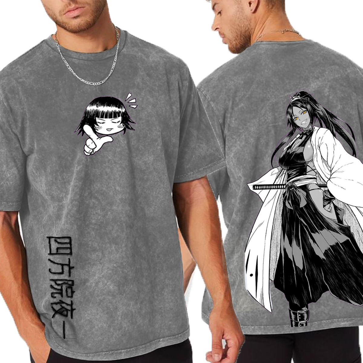 BLEACH Yoruichi Shihouin Anime Washed T-shirt/Crewneck