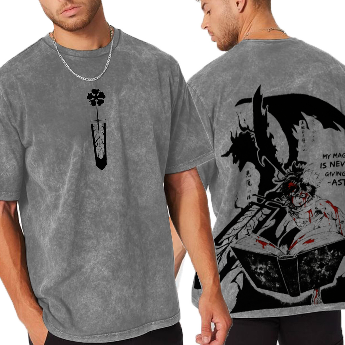 Black Clover Washed T-shirt/Crewneck/Hoodie