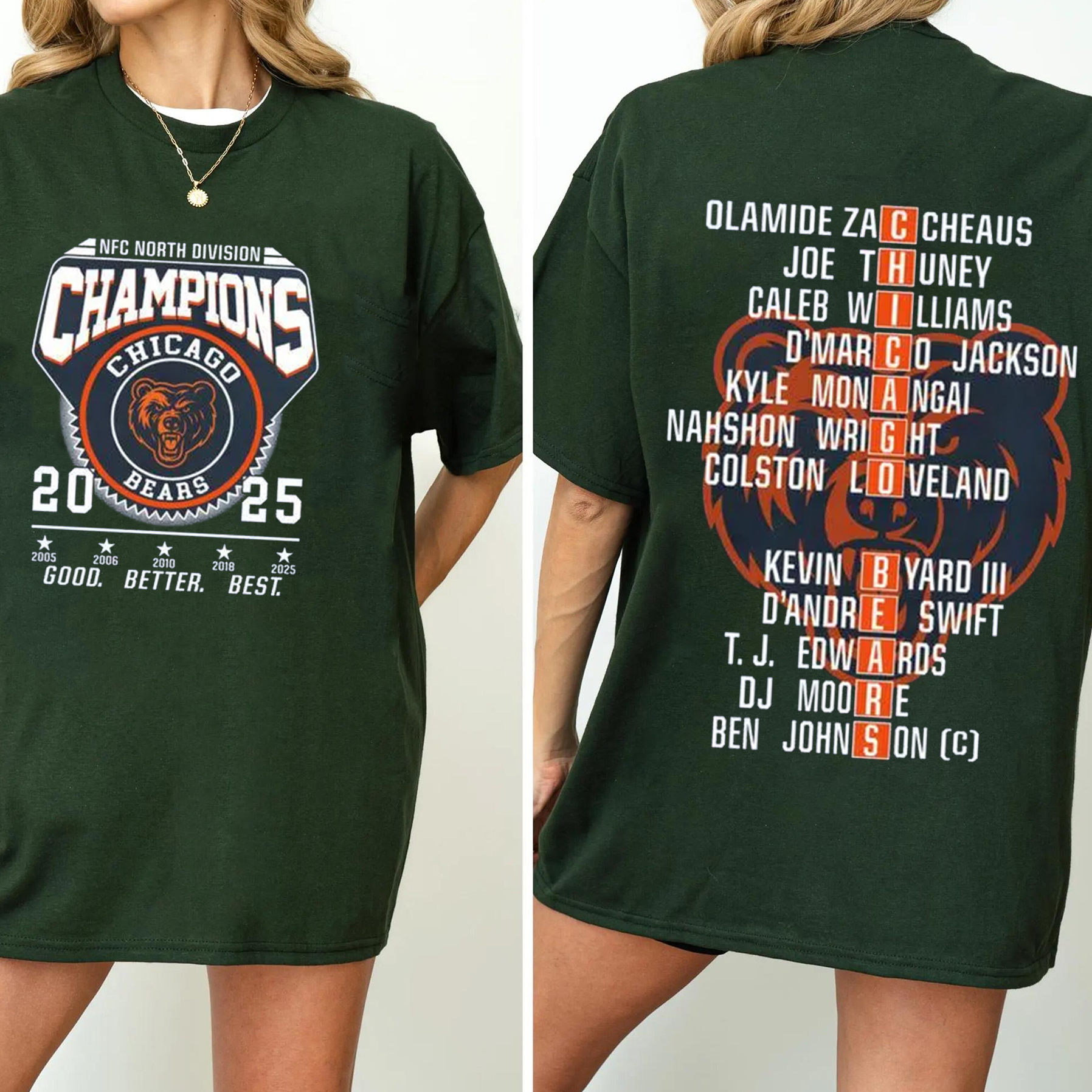 Chicago Bears NFC Champions Vintage Unisex T-shirt/Crewneck/Hoodie