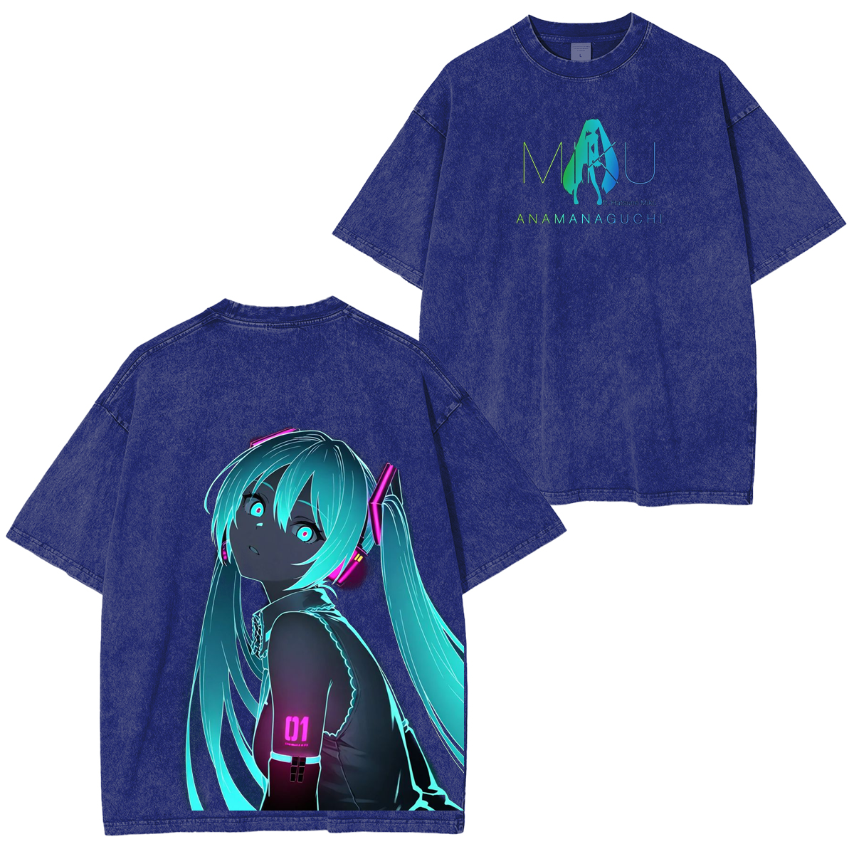 Hatsune Miku Vintage Washed T-shirt/Crewneck/Hoodie