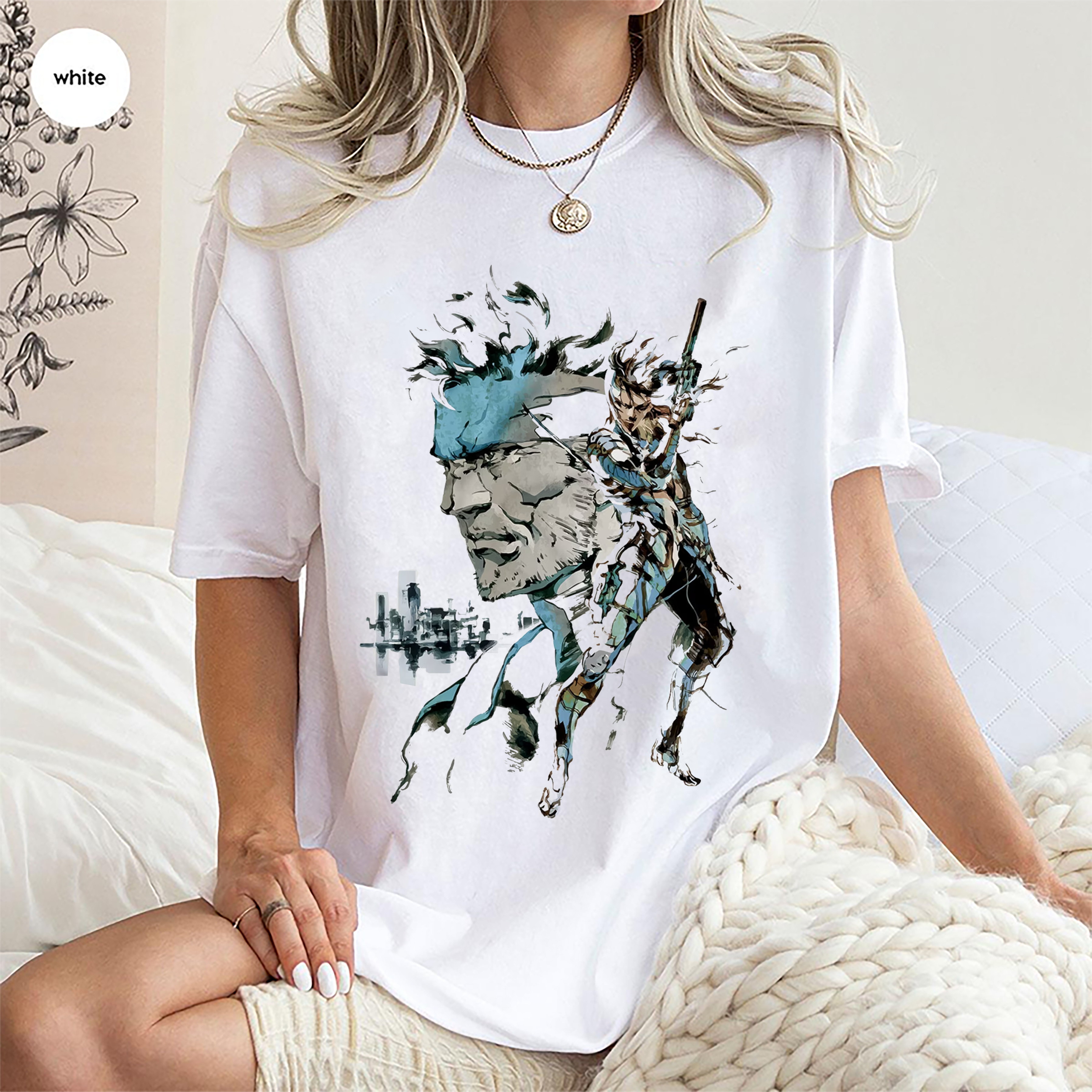 Snake & Raiden MGS Sons Of Liberty Premium Unisex T-shirt