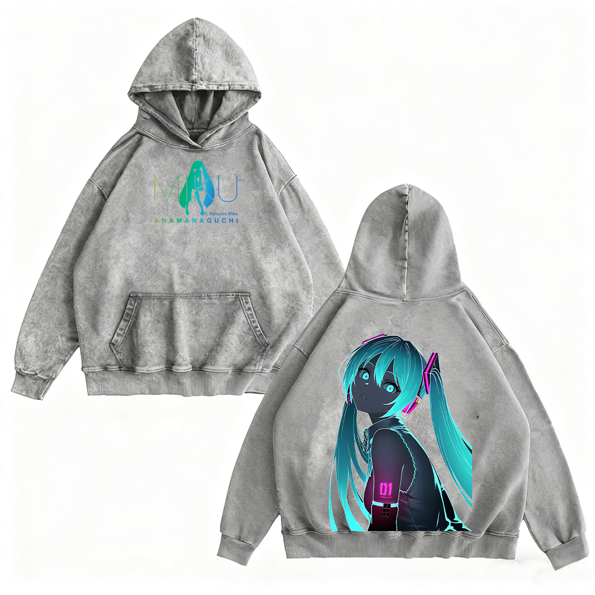 Hatsune Miku Vintage Washed T-shirt/Crewneck/Hoodie
