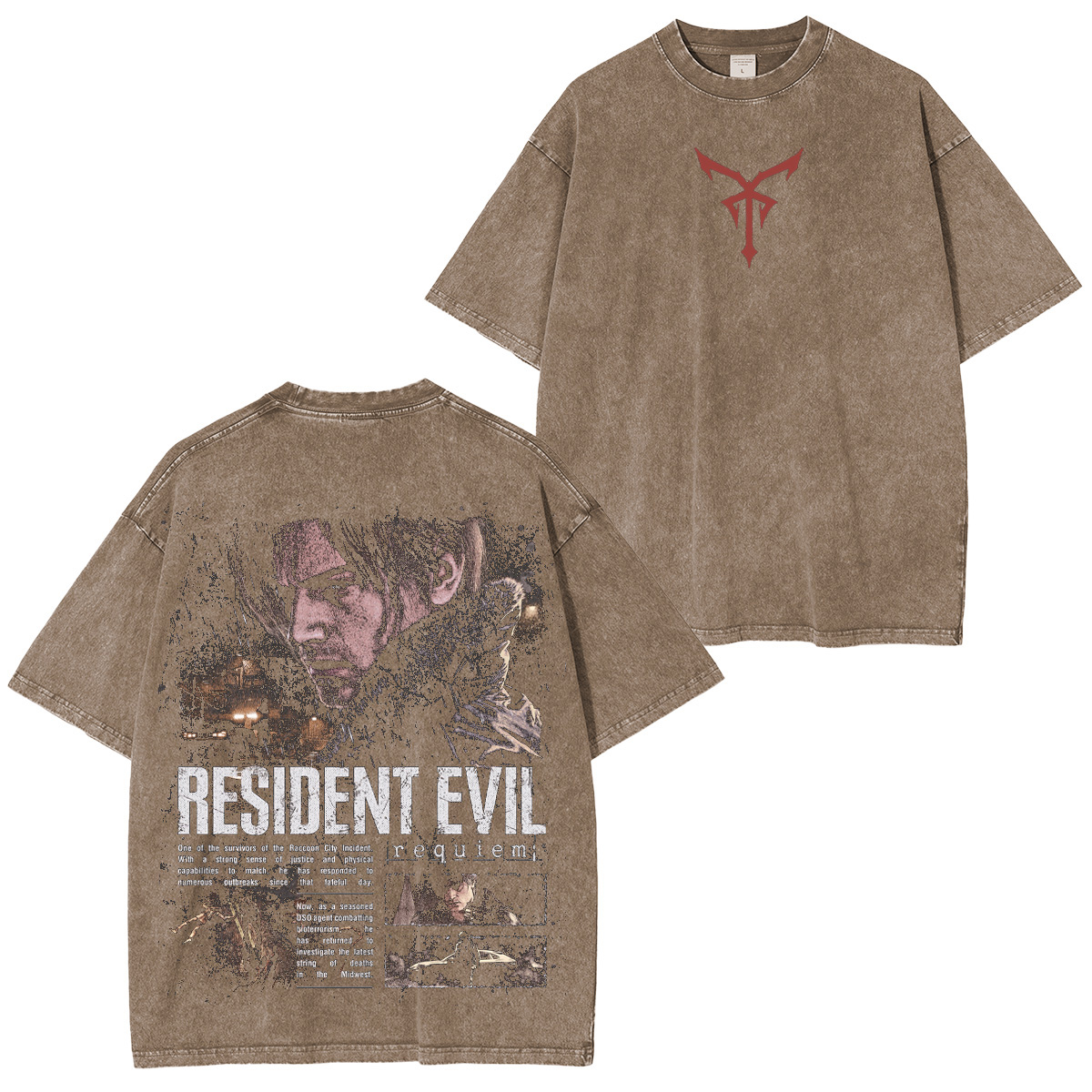 Resident Evil Requiem Washed T-shirt/Crewneck/Hoodie