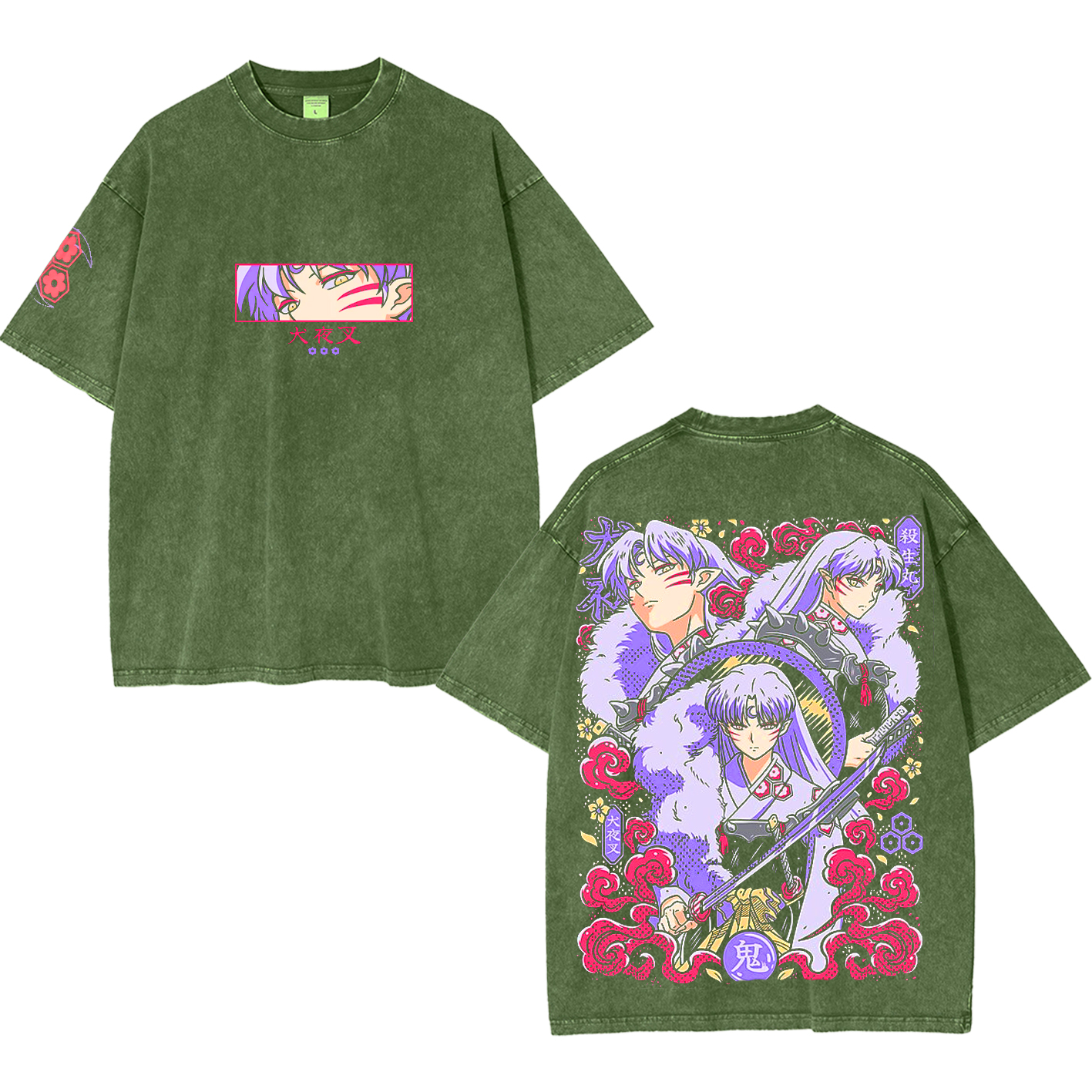 Inuyasha Unisex Washed T-shirt/Crewneck/Hoodie