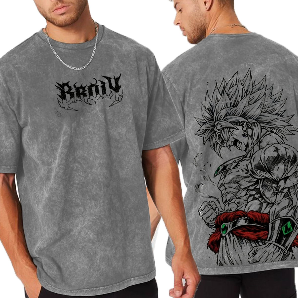 Dragon Ball Broly The Legendary DBZ  Vintage Unisex  Washed T-Shirt