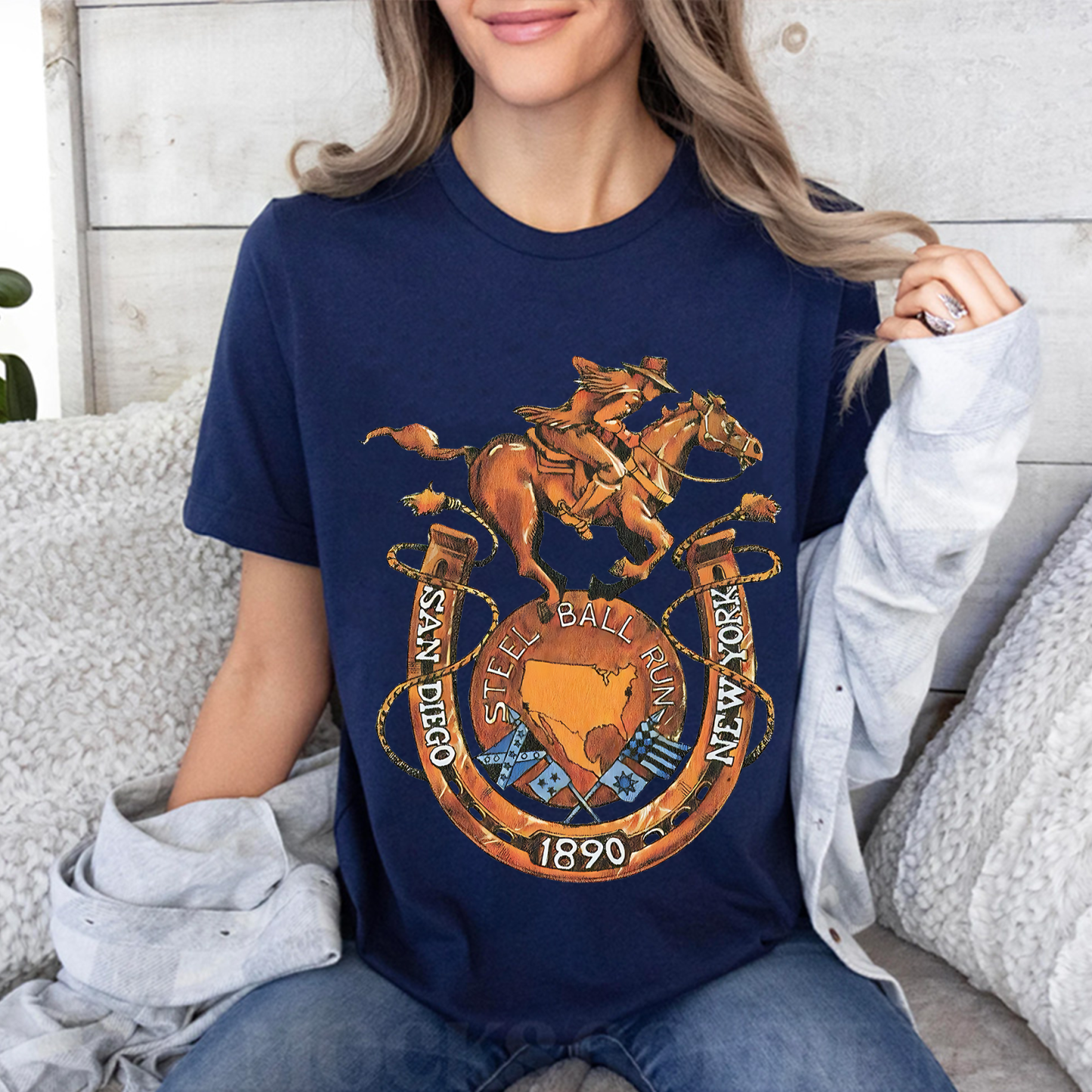 Steel Ball Run - JoJo's Bizarre Oversized T-shirt/Crewneck/Hoodie