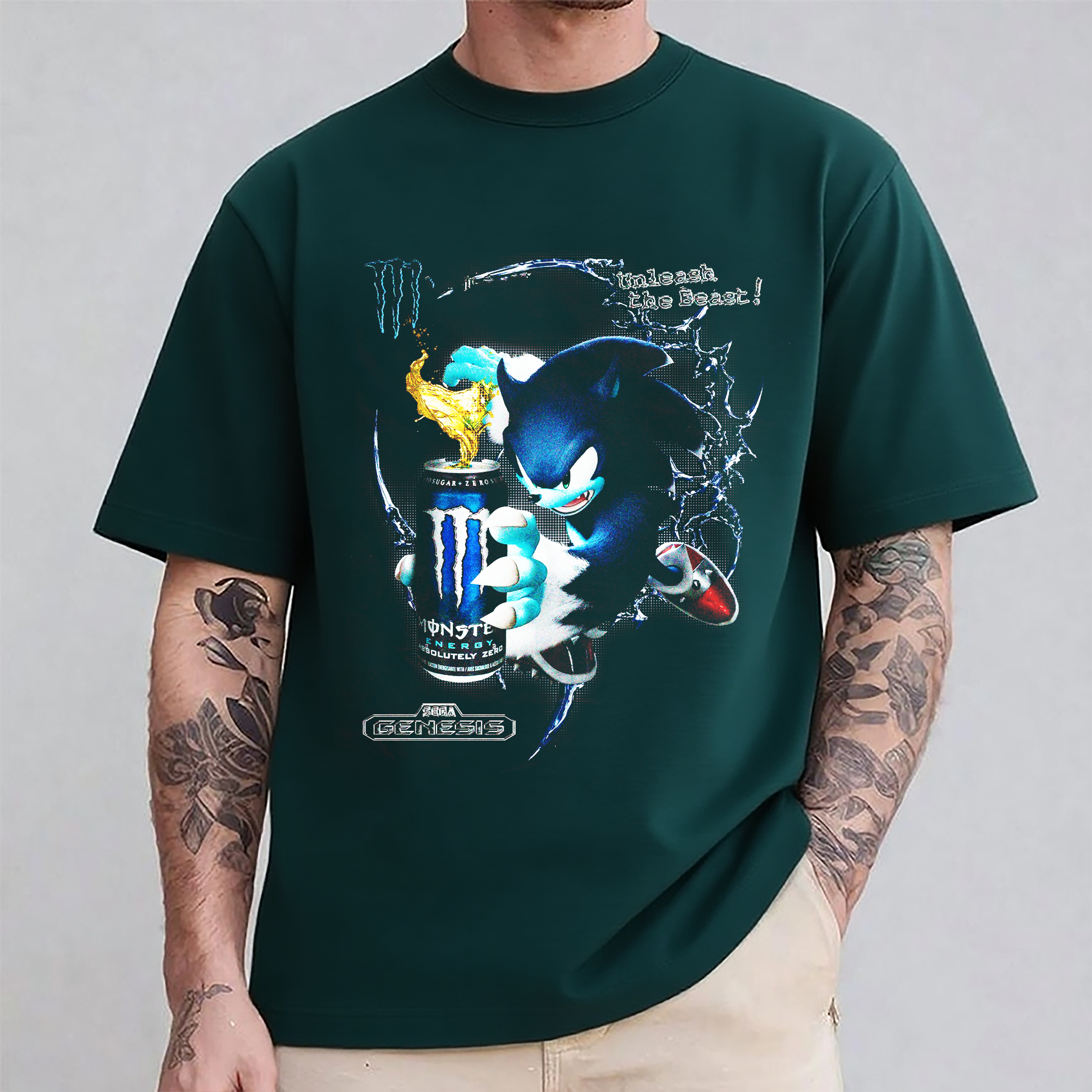 Sonic Monster Energy Oversized T-shirt/Crewneck/Hoodie