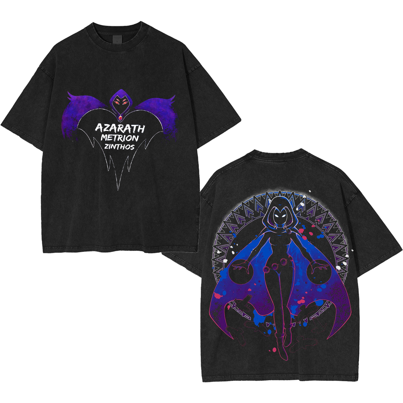 Raven Teen Titans Washed T-shirt/Crewneck/Hoodie