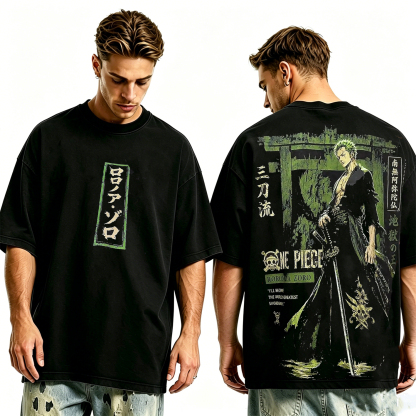 Zoro One Piece Anime Oversized T-shirt/Crewneck/Hoodie