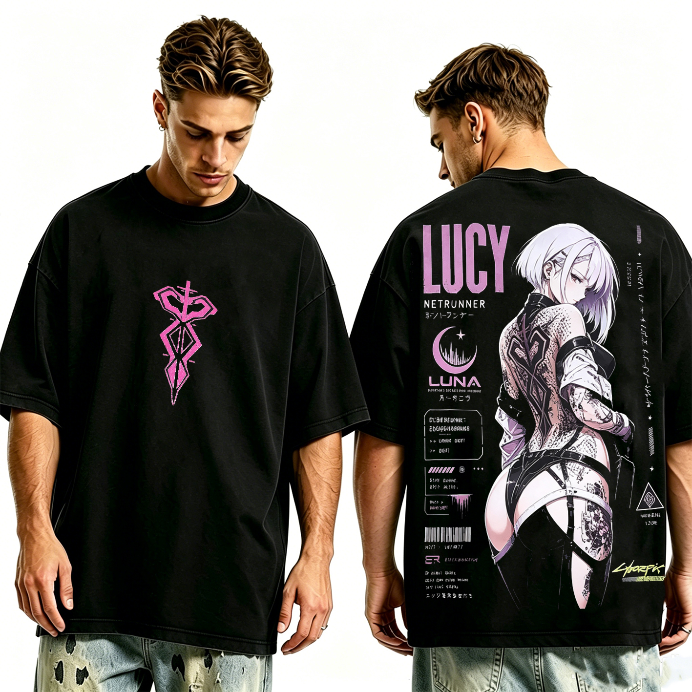 Cyberpunk Edgerunners Lucy  Oversized T-shirt/Crewneck/Hoodie