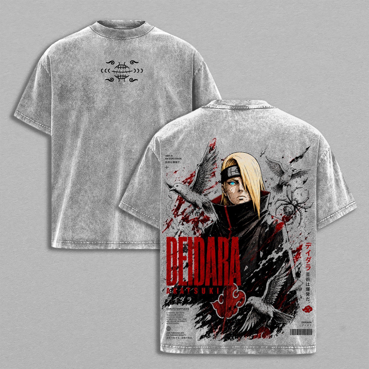 Deidara⁠ Akatsuki⁠ ⁠Naruto Oversized T-shirt/Crewneck/Hoodie