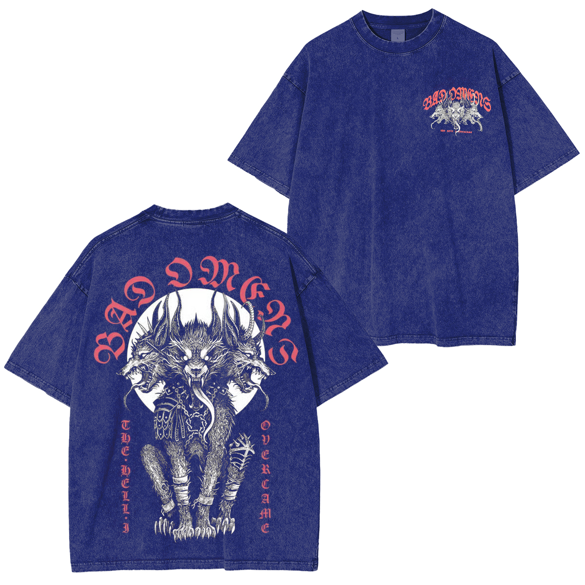 Bad Omens Metalcore Cerberus Unisex Washed T-Shirt