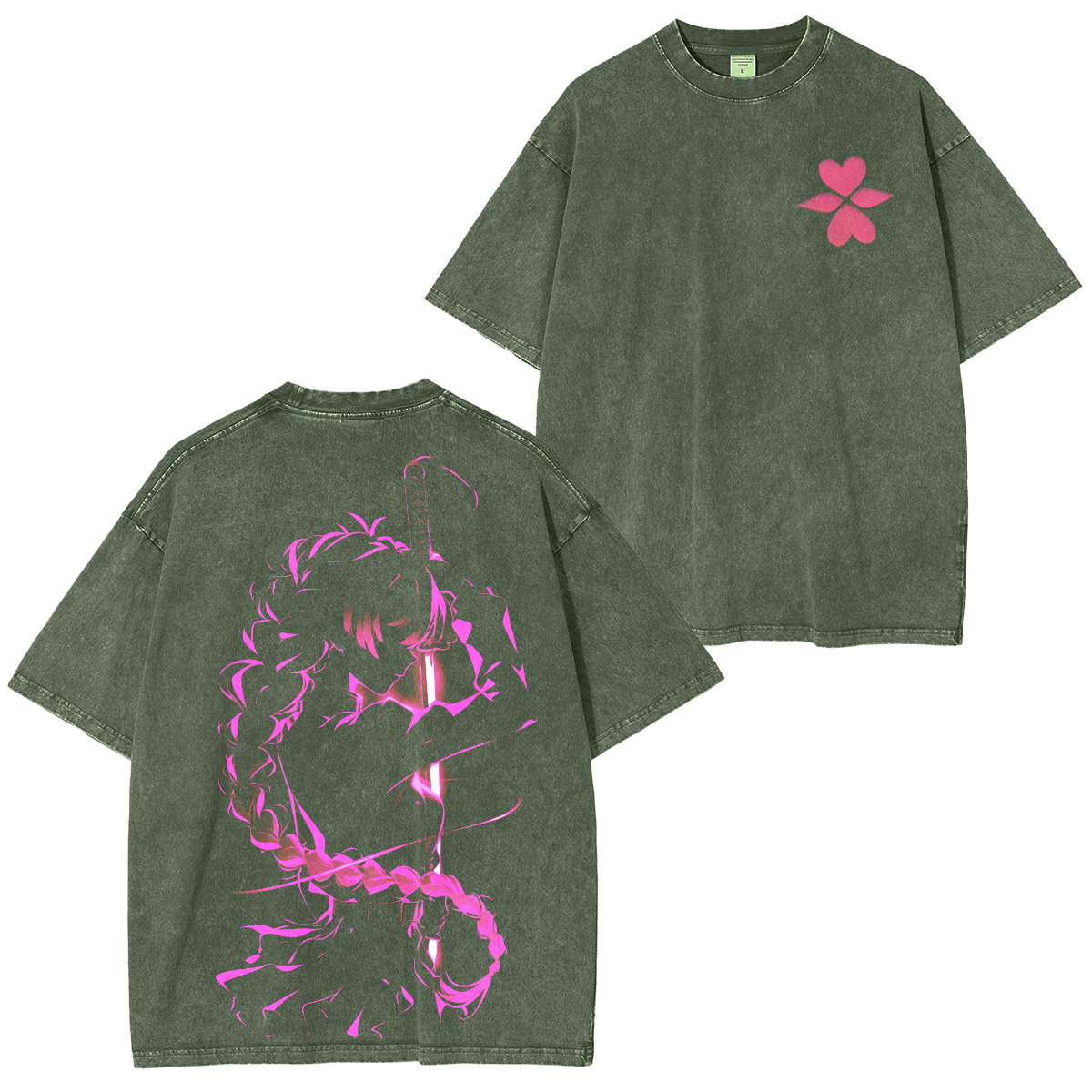 Mitsuri Kanroji-Demon Slayer Unisex Washed T-Shirt