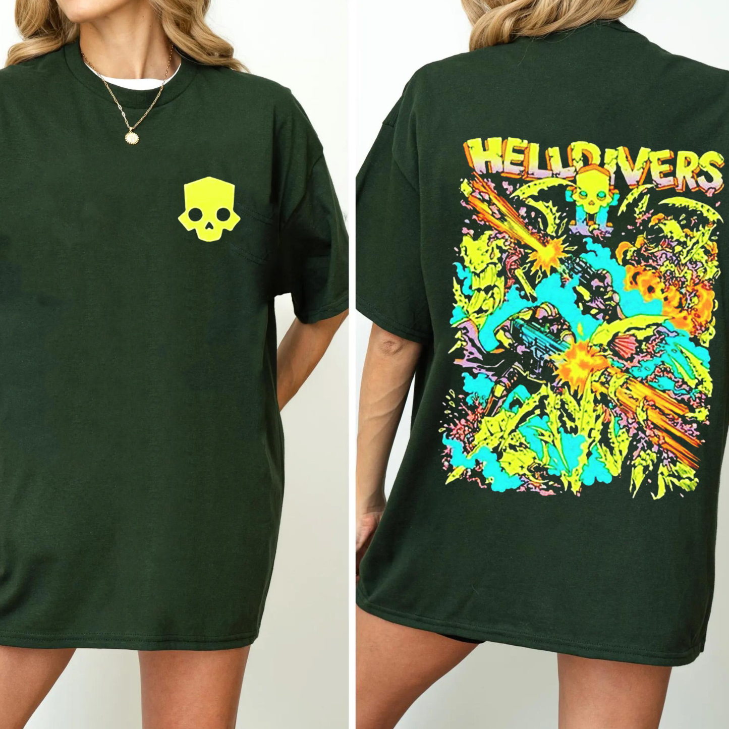 Helldivers 2 Vintage Unisex Washed T-Shirt
