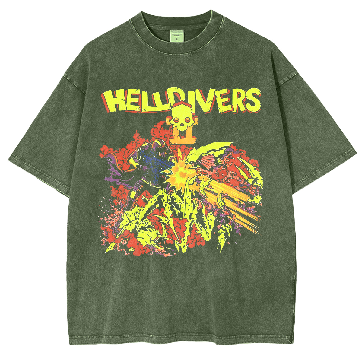 Helldivers Washed T-Shirt