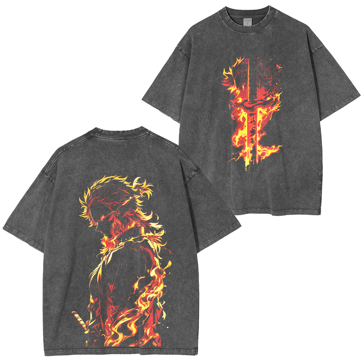 Inosuke Hashibira-Demon Slayer Washed T-Shirt