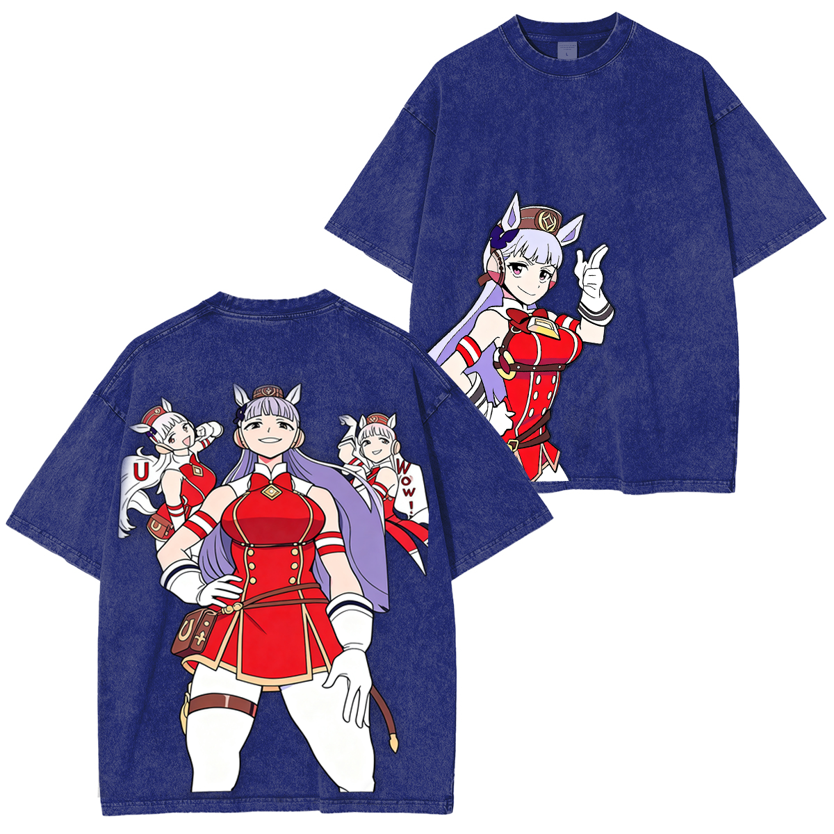 Pretty Derby Gold Ship Oversized  Washed  Vintage Tee