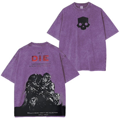 Helldivers Oversized  Washed  Vintage Tee