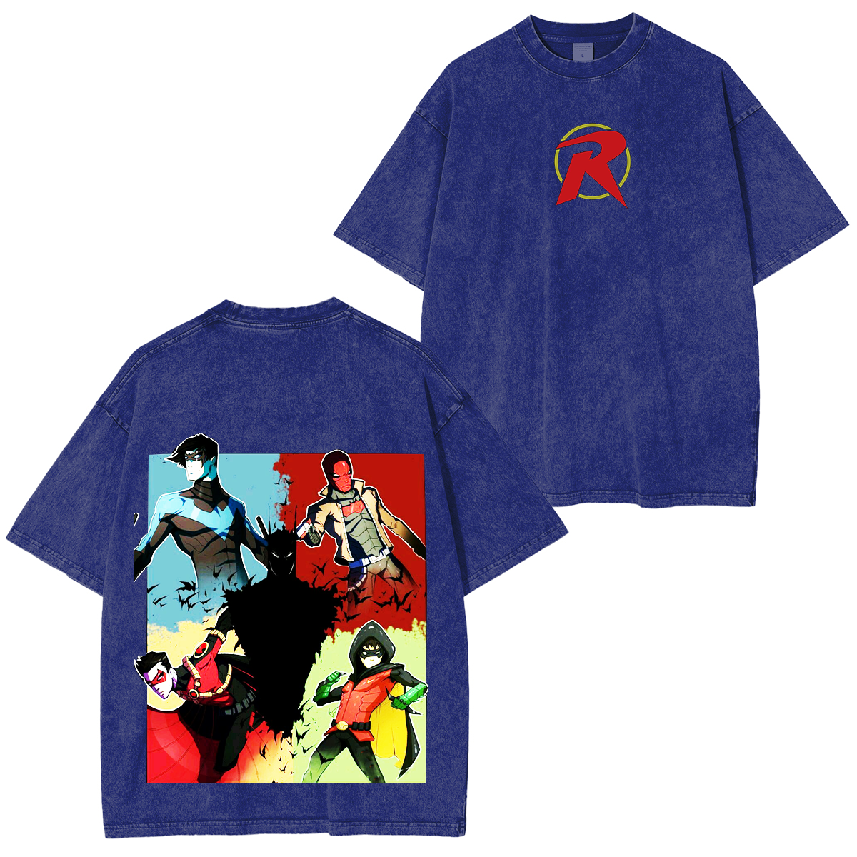 The Justice League Heroes Washed T-Shirt