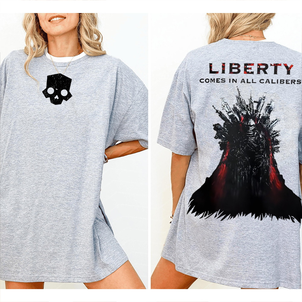 LIBERTY COMES IN ALL CALIBERS Unisex Washed T-Shirt