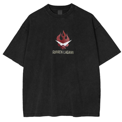 Tengen Toppa Gurren Lagann Anime Washed Unisex T-Shirt
