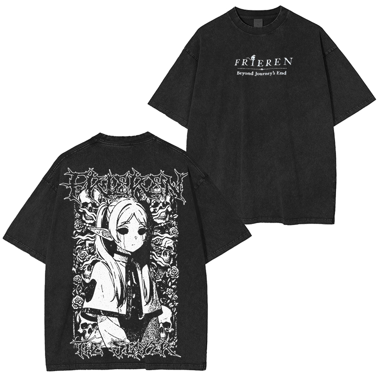 Men's Frieren The Slayer Death Metal T Shirts
