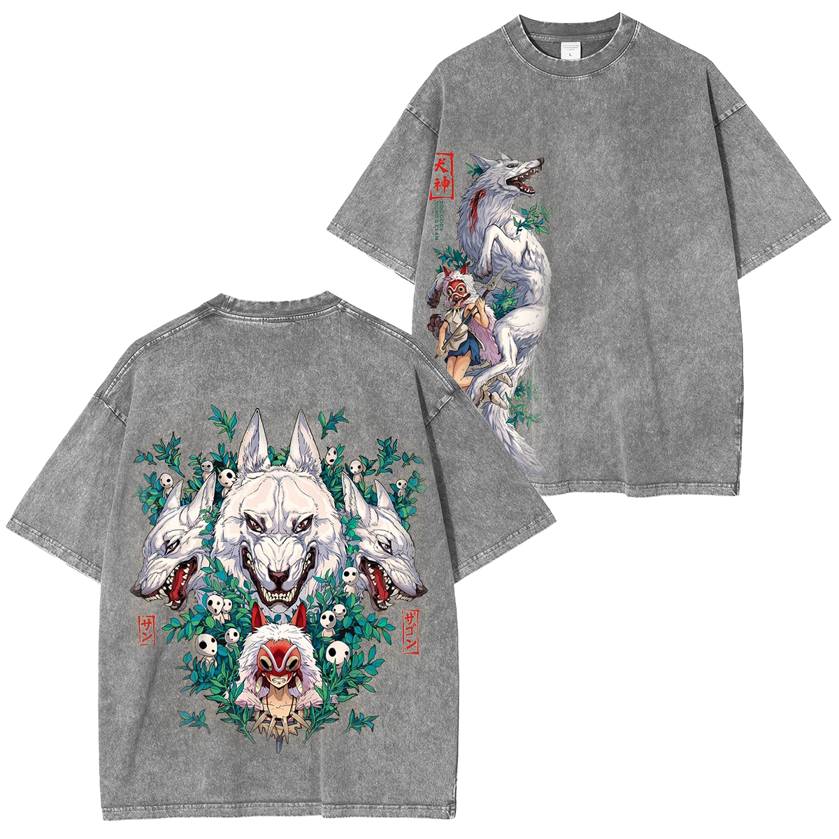 Mononoke Hime Vintage Washed T-shirt/Crewneck/Hoodie