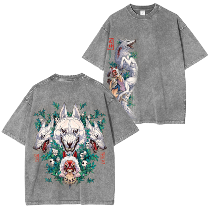 Mononoke Hime Vintage Washed T-shirt/Crewneck/Hoodie