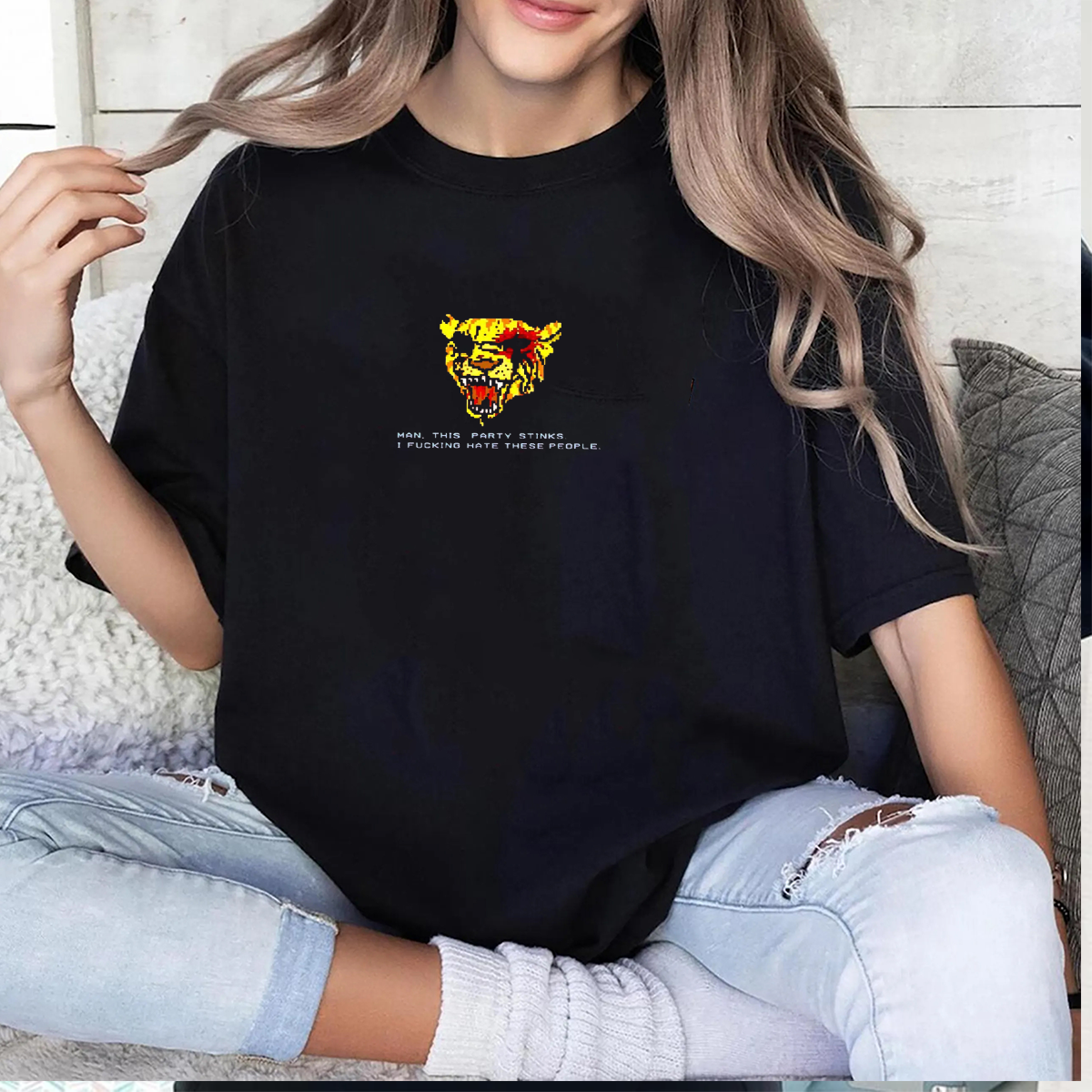 [Copy]Hotline Miami Vintage Washed T-shirt/Crewneck/Hoodie