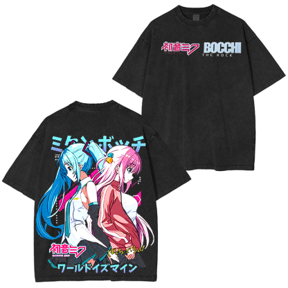 Playera Unisex Estampado Hatsune Miku Anime
