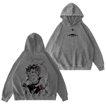 Sukuna Jujutsu Kaisen Washed T-shirt/Crewneck/Hoodie