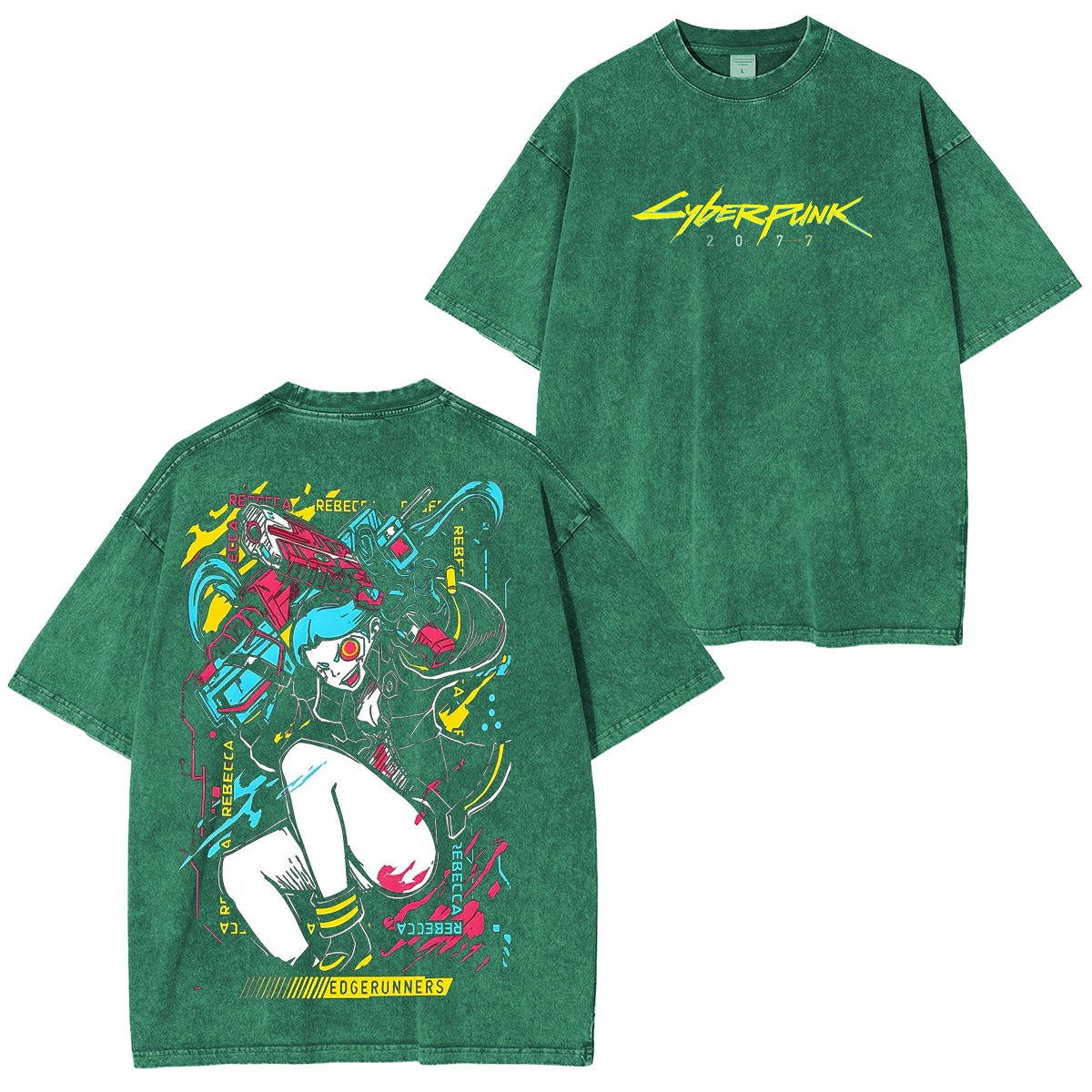 Rebeca Printed Unisex Washed T-Shirt