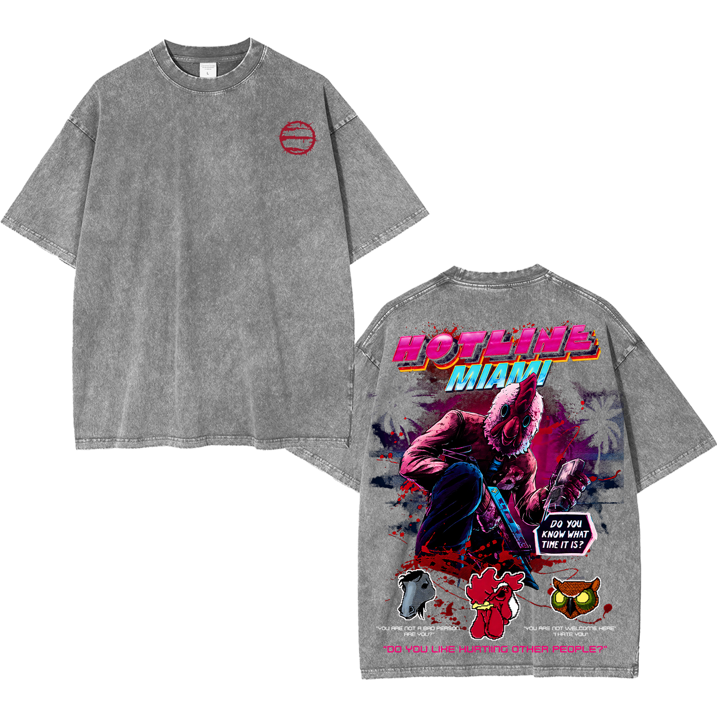 Hotline Miami Unisex Washed T-Shirt
