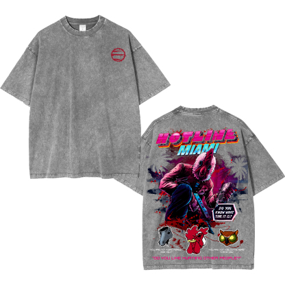 Hotline Miami Unisex Washed T-Shirt
