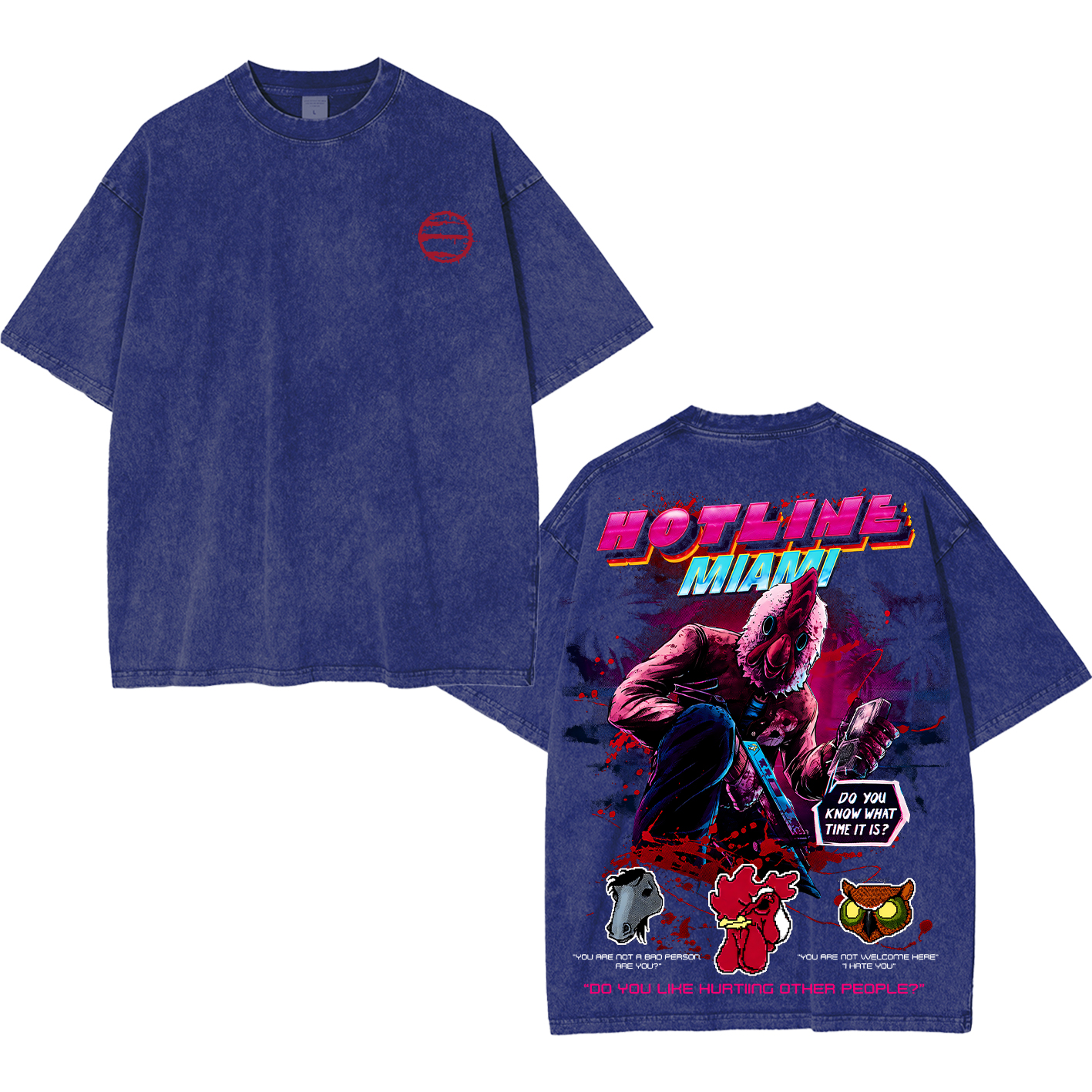 Hotline Miami Unisex Washed T-Shirt