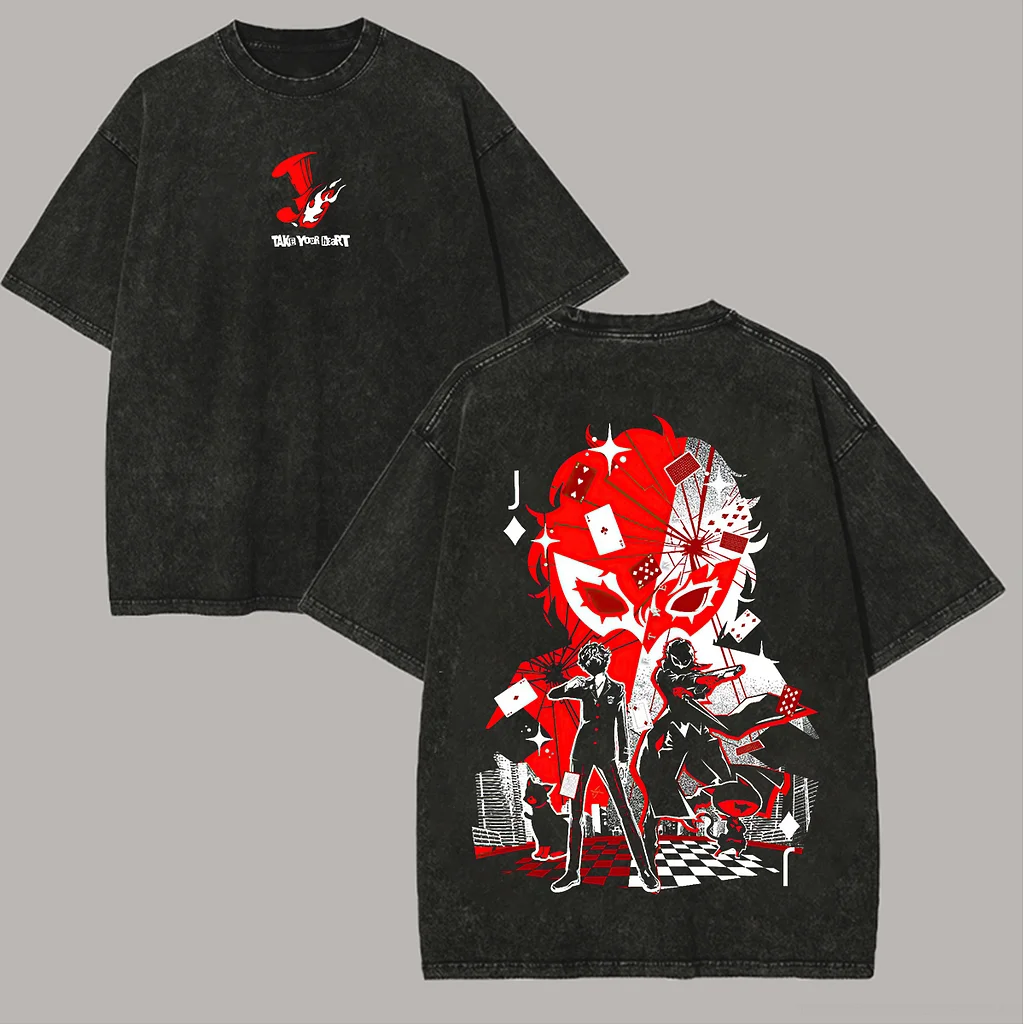 Persona 5 Printed Unisex Washed T-Shirt