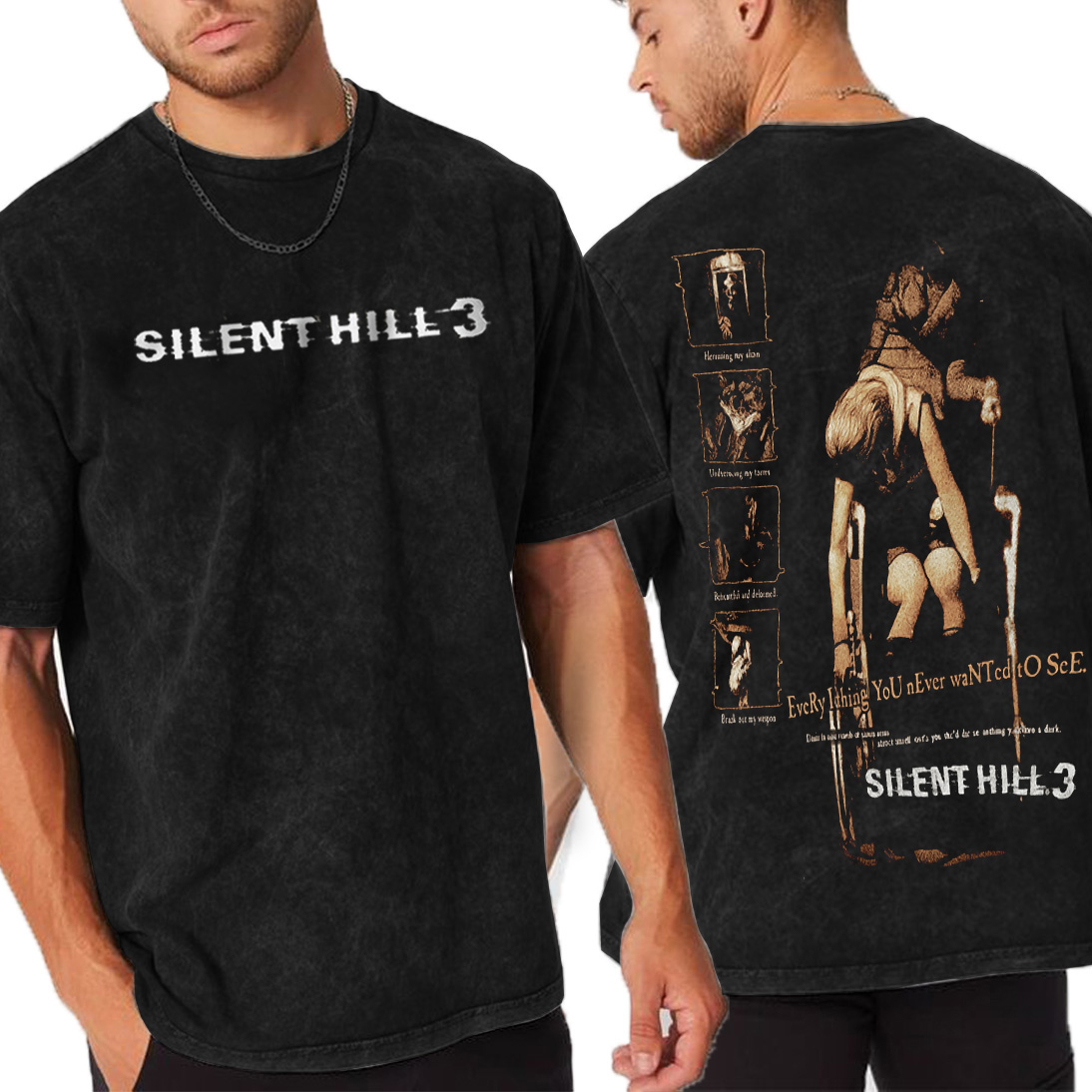 silenthill3 Retro Washed T-Shirt