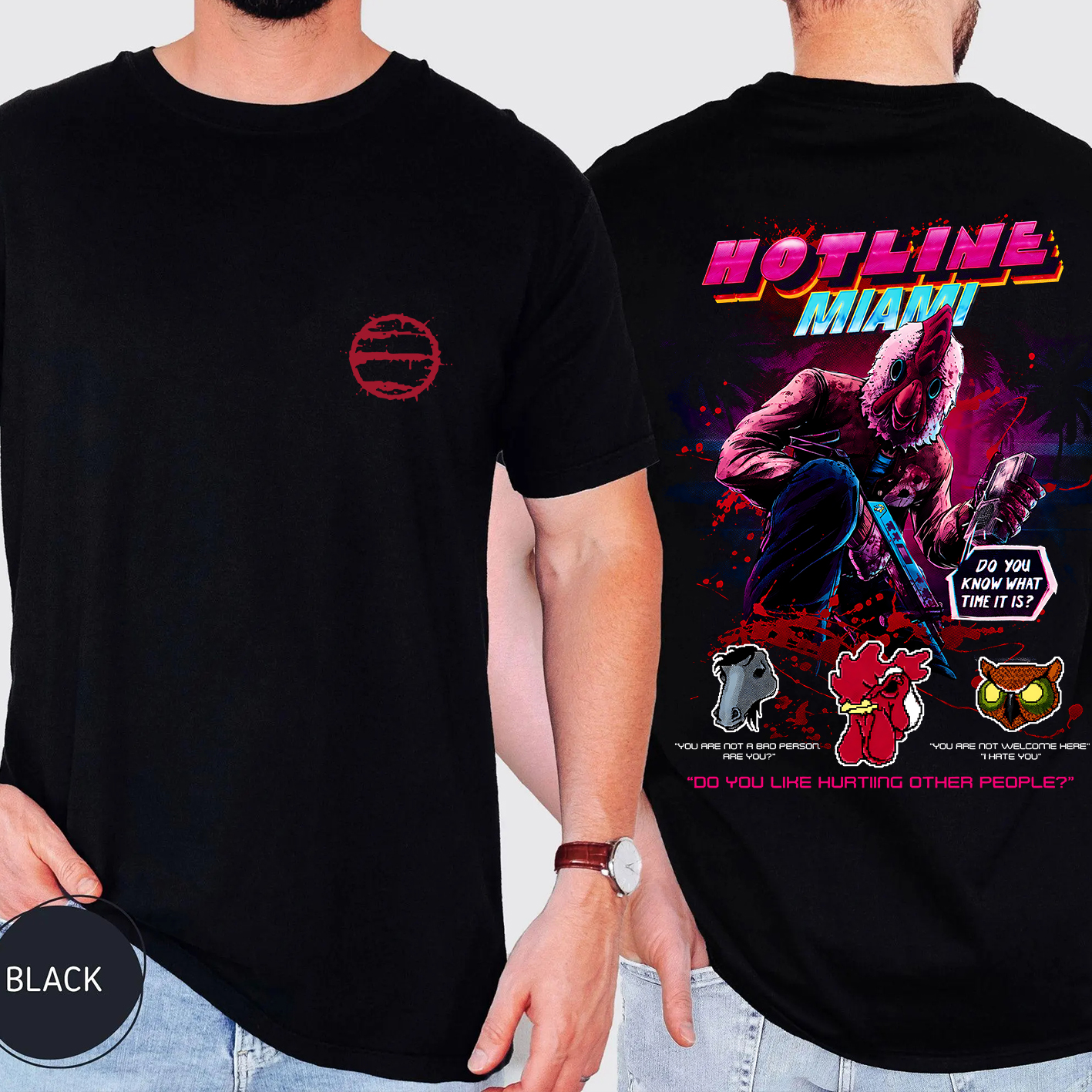 Hotline Miami Unisex Washed T-Shirt