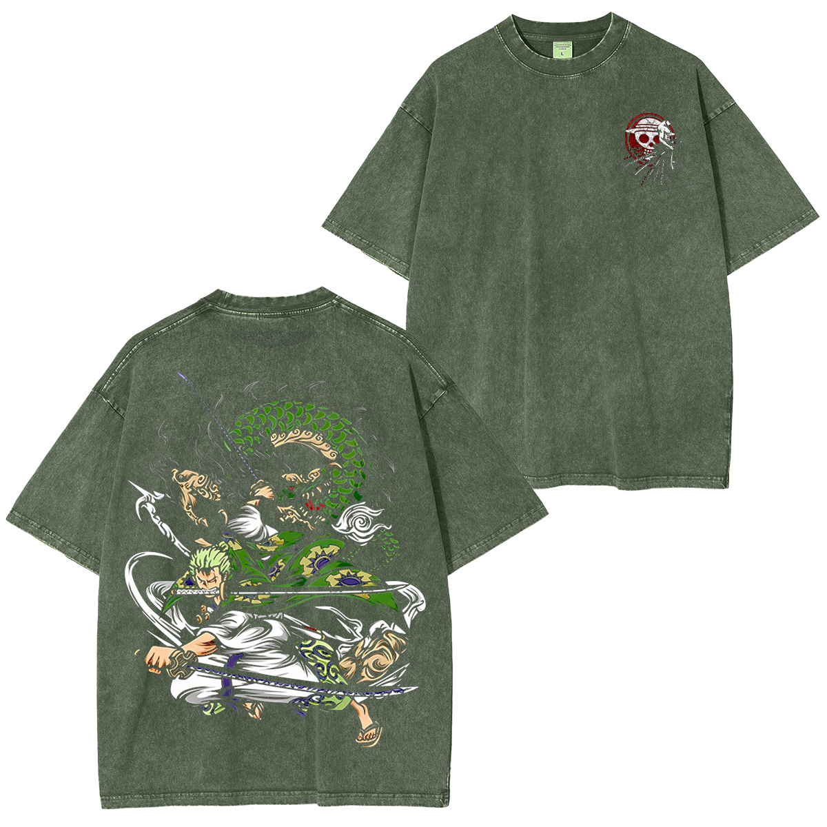 Lufdy Y Zoro Unisex Washed T-Shirt/Hoodie/Pullover Sweatshirt