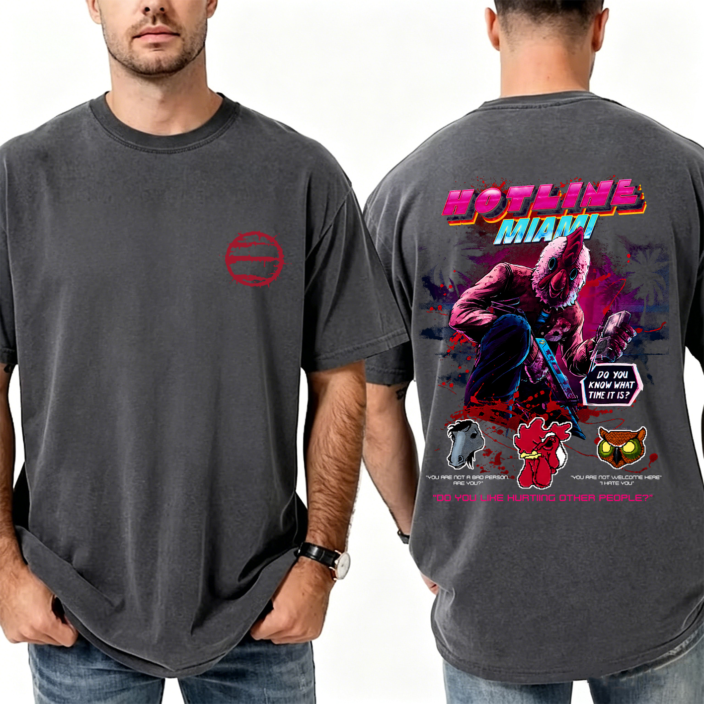 Hotline Miami Unisex Washed T-Shirt