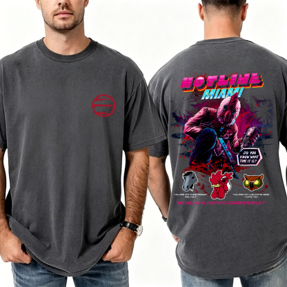 Hotline Miami Unisex Washed T-Shirt