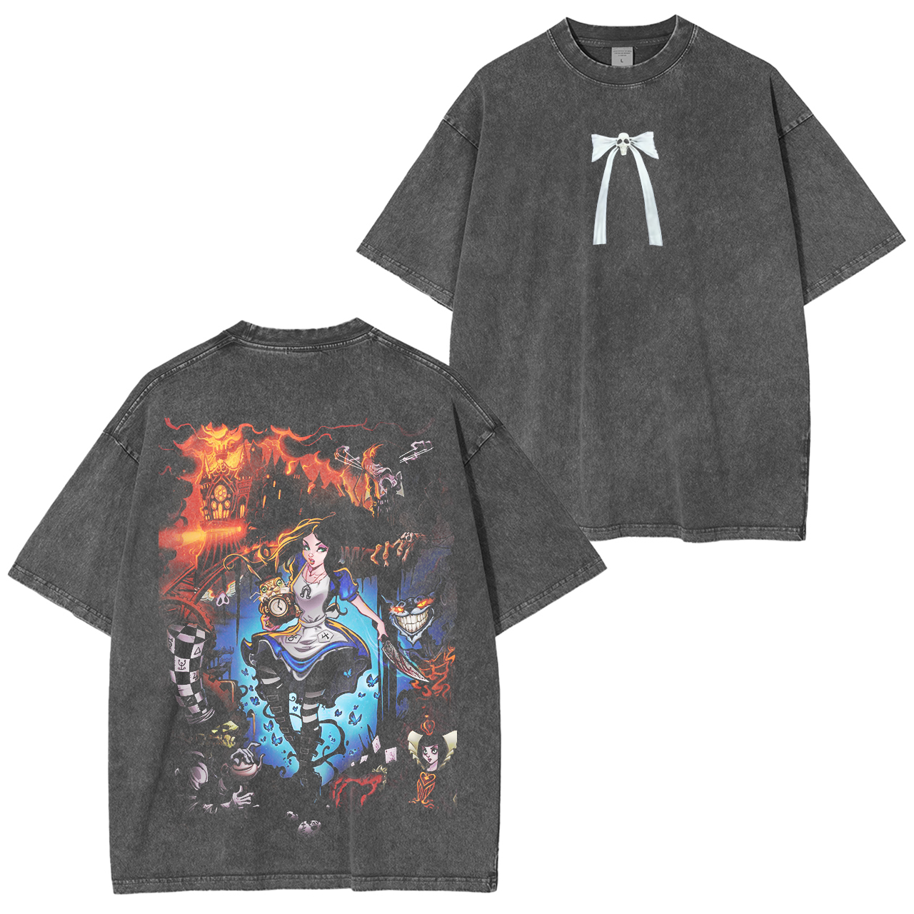 Alice Madness Returns Horror Game  Washed T-shirt/Crewneck/Hoodie