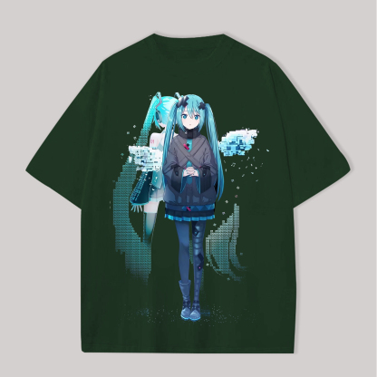 Hatsune Miku Printed Oversized Unisex T-shirts