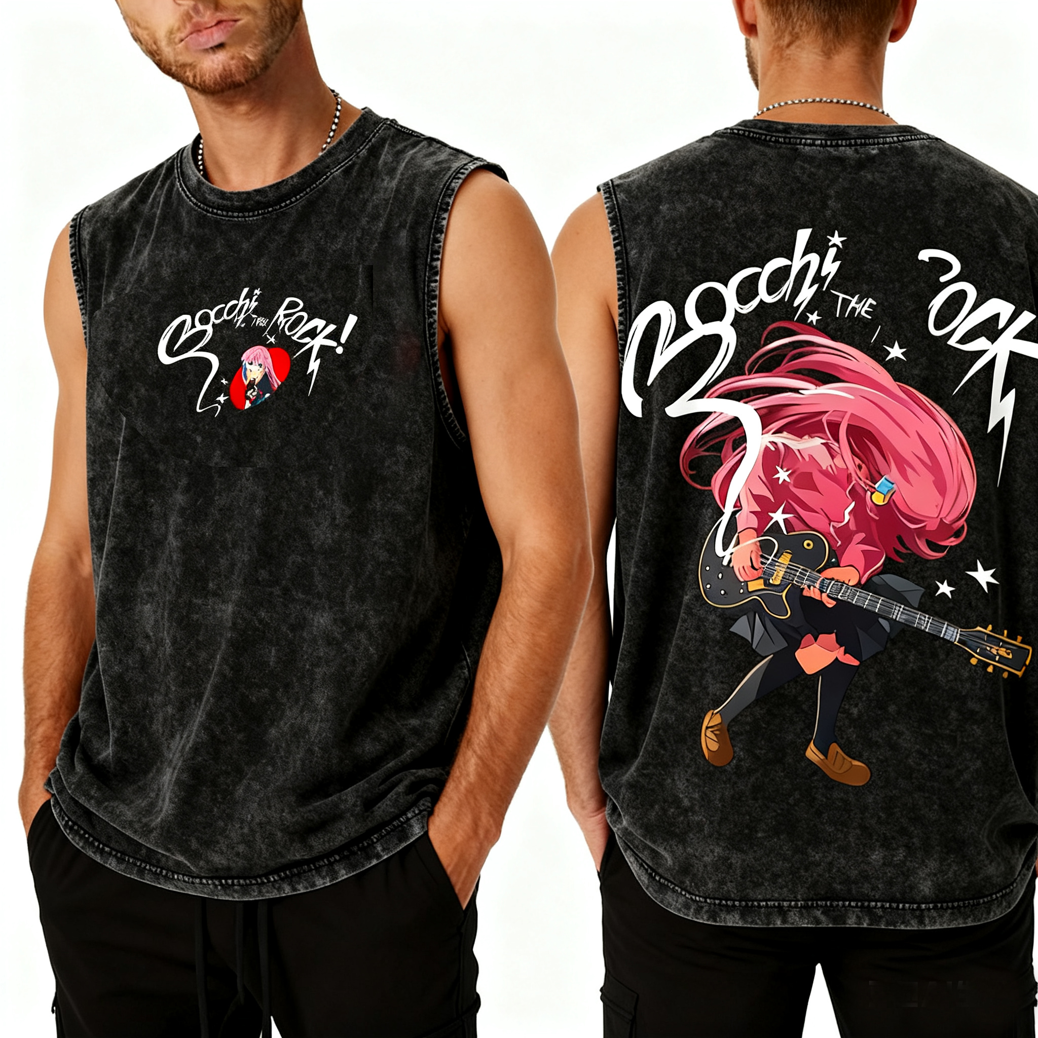 Bocchitherock Unisex Washed Tank Top