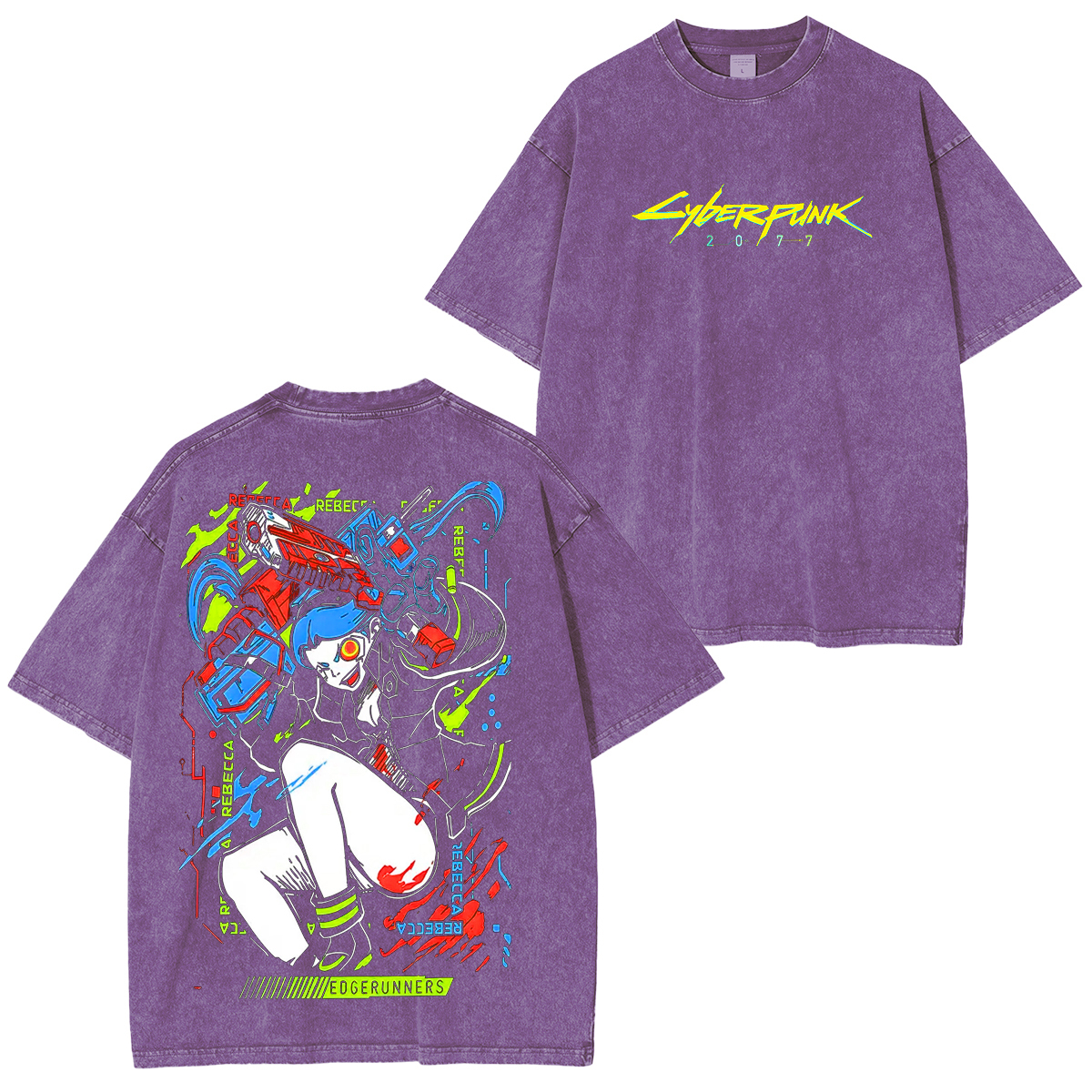 Rebeca Printed Unisex Washed T-Shirt